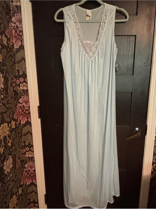 Deena Other - NWT Soft Light Blue Lace-Trim Sleeveless Nightgown by Deena, Medium